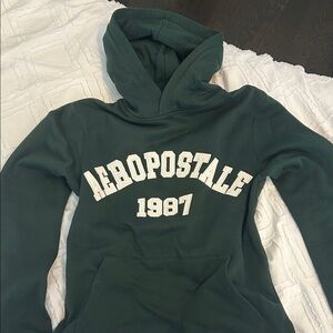 Aeropostale Dark Green Hoodie with Logo